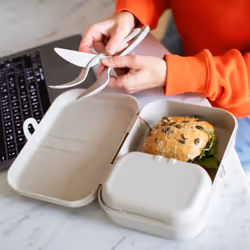 koziol Pascal L Boîte de rangement alimentaire Beige