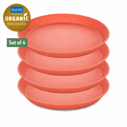 koziol Connect Assiette de dîner Rond Rouge 4 pièce(s)