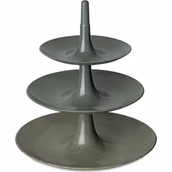 koziol 7180701, Plateau de service d'équilibre, Rond, Plastique, Gris, 314 mm, 314 mm