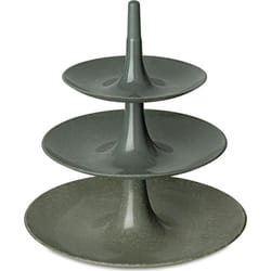 koziol 7180701 plateau repas Plateau de service d'équilibre Rond Gris