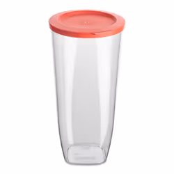 koziol Connect Dry L, Vase, Rond, 2 L, Rose, Transparent, 125 mm, 132 mm