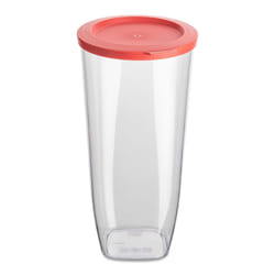 koziol Connect Dry L Rond Vase 2 L Rose, Transparent 1 pièce(s)