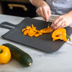 koziol Snap L planche à découper pour cuisine Rectangulaire Gris