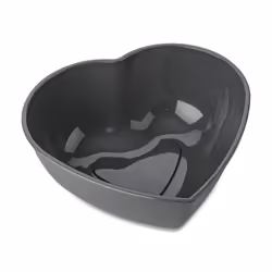 koziol 7643701, Bol à en-cas, En forme de cœur, Noir, Gloss, 1,4 L, Personnel