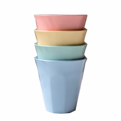 koziol Nora S, Régler, 150 L, Bleu, Vert, Rose, Jaune, Mug, Universel, 4 pièce(s)