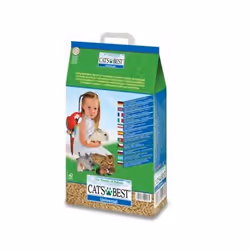 CAT’S BEST Universal, 40 L, Granulés, Chincilla, Furet, Cochon d'inde, Hamster, Lapin, 22 kg, Sac en papier