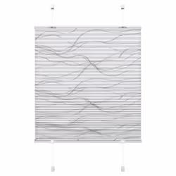 Gardinia Home Decor 32695, Manuel, Slatted, Stores plissés, Blanc, Image, Polyester