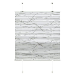 Gardinia Home Decor 32696 store de fenêtre Manuel Slatted Stores plissés Blanc