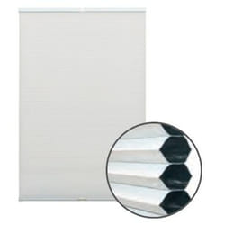 Gardinia Home Decor 32869 store de fenêtre Manuel Solide Stores plissés Blanc