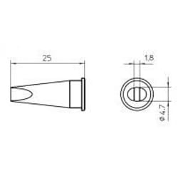 Weller LHT D 1 pièce(s) Panne de soudage