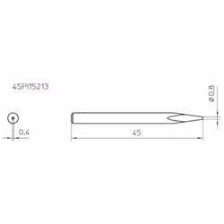 Informations techniques Diamètre de la tige : 3,4 mm. Informations techniques Convient pour (détails) : Station de soudage We ...