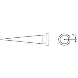 Weller LT-S Panne de fer à souder forme longue, conique Taille de la panne 0.4 mm Contenu 1 pc(s)