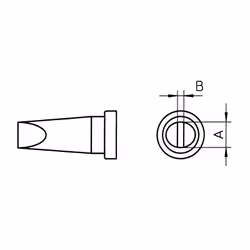 Weller LT H, Panne de soudage, Weller, WP80, WSP80, MPR80, FE 75, TCP, 1 pièce(s), 0,8 mm, 0,4 mm