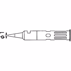 Informations techniques Convient pour (détails) : Fer à souder à gaz Weller Pyropen WP 60 K. Forme de la panne (détails) : fo ...