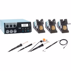 enquête Alimentation 3 canaux WR 3M avec fer à souder WP 80, fer à dessouder DSX 80 et fer à air chaud HAP 200 Grand set poly ...