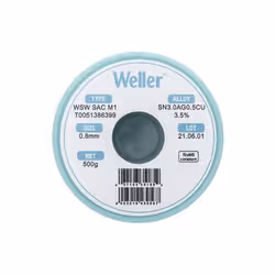 Weller WSW SAC M1 0,8mm, 500g, SN3,0AG0,5CU3,5% Fil à souder - Vue supplémentaire 2