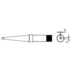 Weller - 4PTK7-1 Panne de fer à souder forme longue Taille de la panne 1.2 mm Contenu 1 pc(s)