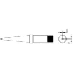 4PTK8-1 Panne de fer à souder forme longue Taille de la panne 1.2 mm Contenu 1 pc(s) - Weller