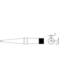 Weller 4PTM7-1 Panne de fer à souder forme longue Taille de la panne 3.2 mm Contenu 1 pc(s)