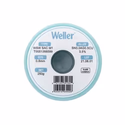 Weller WSW SAC M1 0,8mm, 250g, SN3,0AG0,5CU3,5% Fil à souder - Vue supplémentaire 2