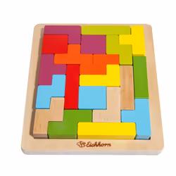 Eichhorn Tetris Game, Jeu de construction, 4 an(s), Hêtre, Panneaux MDF, Bois, 20 pièce(s)