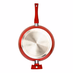 Poêle antiadhésive avec fond nid dabeilles rouge Tentation 32cm