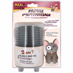 Créé pour répondre aux besoins du chat, la brosse d'automassage MAX&MITZY apporte le plaisir du frottement, grâce aux picots  ...