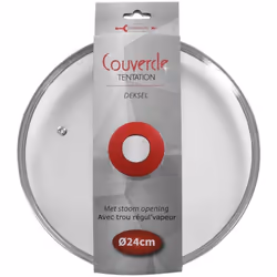 Avec son design sobre et contemporain, le couvercle en verre cerclé acier apporte une touche élégante pour une gamme Tentatio ...