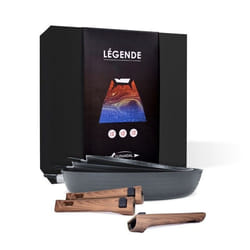 Coffret 3 poêles antiadhésives Légende à manches amovibles 202428cm -Batterie de cuisine Durandal compatible four induction
