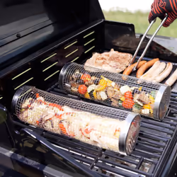 Optimisez vos barbecues avec les grilles cylindriques BBQ de Durandal Selection, conçues pour offrir une cuisson uniforme à 3 ...