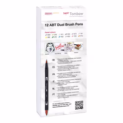 Tombow ABT-12P-2 stylo-feutre Fin Bleu, Vert, Gris, Bleu clair, Vert clair, Menthe, Rose, Violet, Jaune 12 pièce(s)
