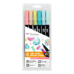 Tombow ABT-6P-4 stylo-feutre Fin/extra-large Multicolore 6 pièce(s)
