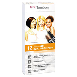 Tombow ABT marqueur 12 pièce(s) Pointe du marqueur/fine Multicolore