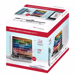 Tombow ORGA-108C, Gris, Blanc, 1 pièce(s)