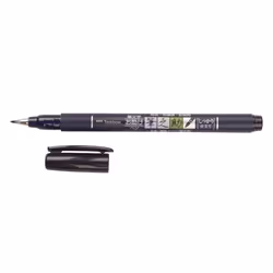 Tombow WS-BH-1P, Noir, Noir, Rond, Encre à base d'eau, 1 pièce(s), Ampoule