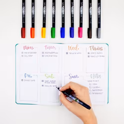 Tombow WS-BH-10P stylo-feutre Fin/moyen Noir, Bleu, Vert, Gris, Orange, Rose, Jaune 10 pièce(s) - Vue supplémentaire 8
