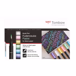 Tombow WS-BS-6P, 6 pièce(s), Bleu, Vert, Rose, Violet, Blanc, Jaune, Pointe du marqueur, Multicolore, Rond, Encre à base d'ea ...