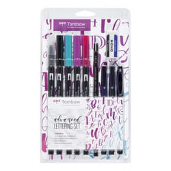 Tombow LS-ADV stylo-feutre Fin/moyen Noir, Bleu, Rouge, Violet 10 pièce(s)