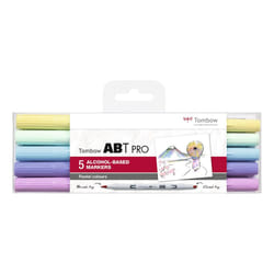 Tombow ABTP-5P-2 marqueur 5 pièce(s) Pointe de ciseau à bois/brosse Pastel