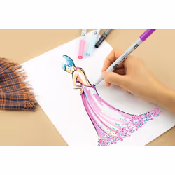 Tombow ABT Pro marqueur 12 pièce(s) Pointe de ciseau à bois/brosse Multicolore