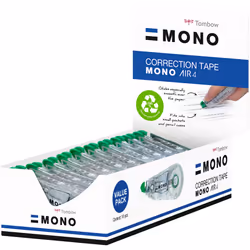 Tombow MONO Air4, Vert, Transparent, 10 m, 4,2 mm, 100%, Plastique, Boîte