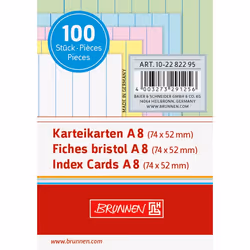 Brunnen 10-22 822 95 intercalaire Bleu, Vert, Rouge, Blanc, Jaune 100 pièce(s)