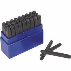 Informations techniques Hauteur des caractères : 10 mm Quantités (LOV – uniqmt pour titre) : 27 pièces Set de 27 poinçons 10m ...