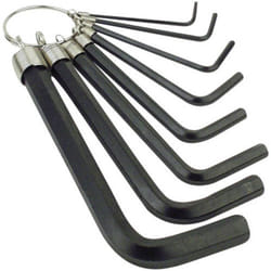 Brüder Mannesmann - 6 pans intérieurs Jeu de clés mâles coudées 2.5 mm, 3 mm, 4 mm, 5 mm, 6 mm, 8 mm, 10 mm, 2 mm 8 pièce