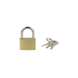 Brüder Mannesmann - cadenas m 413-25 or-jaune avec serrure à clé