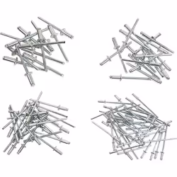 Informations techniques Contenu: 600 set Type de produit: Jeu de rivets Assortiment de rivets, 600 pcs Pour le rivetage de ma ...