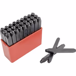 Informations techniques Hauteur des caractères : 3 mm Quantités (LOV – uniqmt pour titre) : 27 pièces Set de 27 poinçons Pour ...
