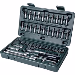 Brüder Mannesmann Jeu de clés à douille métrique 1/4 (6.3 mm) 46 pièces M 2040