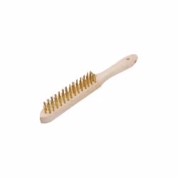 BROSSE EN FILS D'ACIER LAITONNÉS 3 RANGÉES BRÜDER MANNESMANN