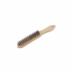 BROSSE EN FILS D'ACIER LAITONNÉS 4 RANGÉES BRÜDER MANNESMANN